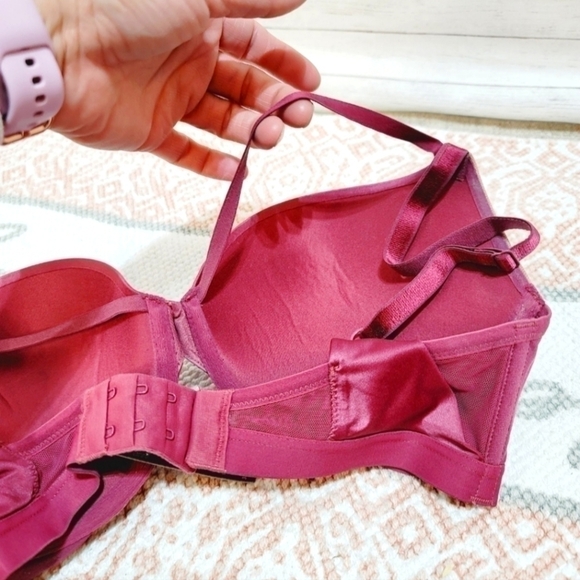 VS VERY SEXY PUSH UP BRA, BLUSH ROSE & LACE, SZ 32DD, LIKE NEW! SEXY!!! - Picture 3 of 8